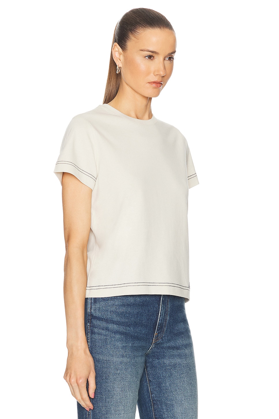 Shop Burberry Short Sleeve T-shirt In Plaster