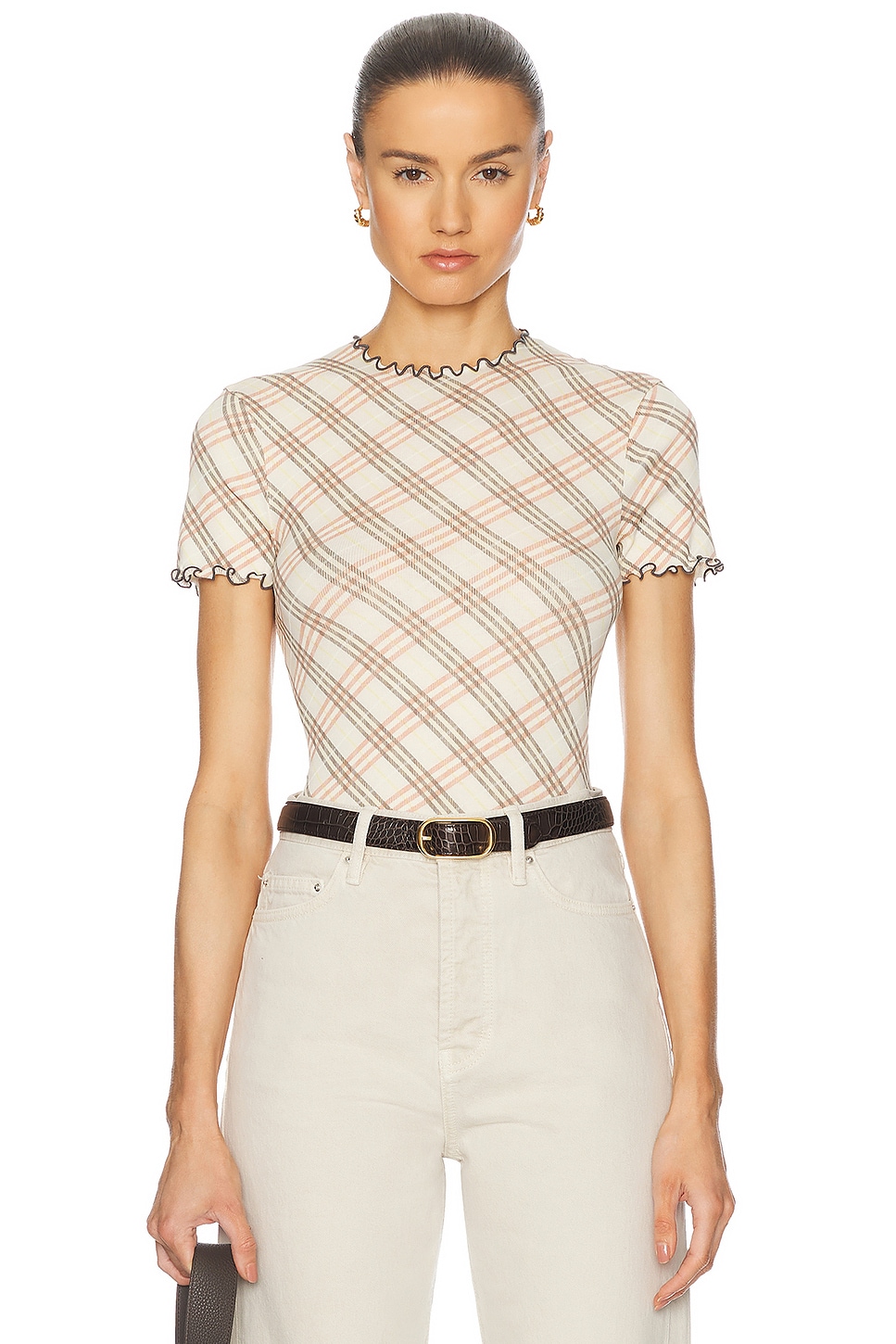 Short Sleeve Top in Cream