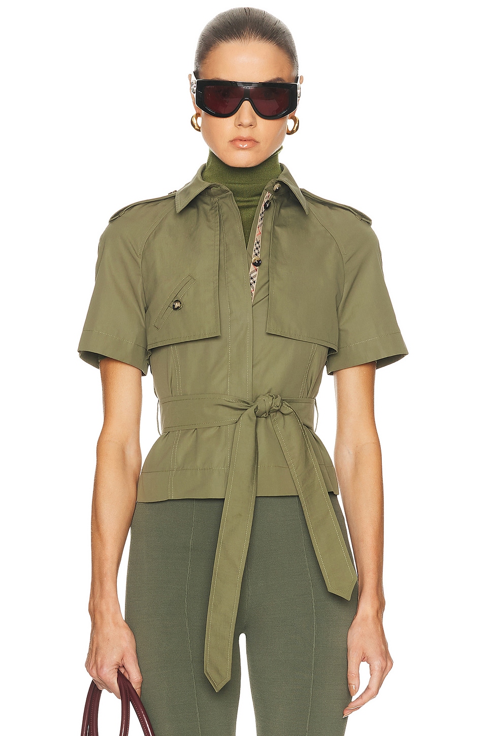Image 1 of Burberry Liv Top in Pasture