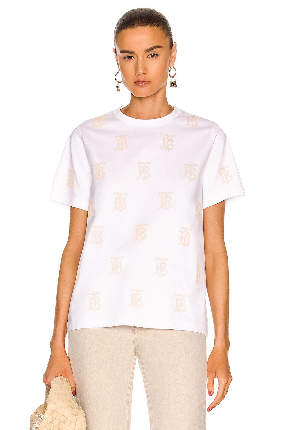 Burberry Margot TB T-Shirt in White | FWRD