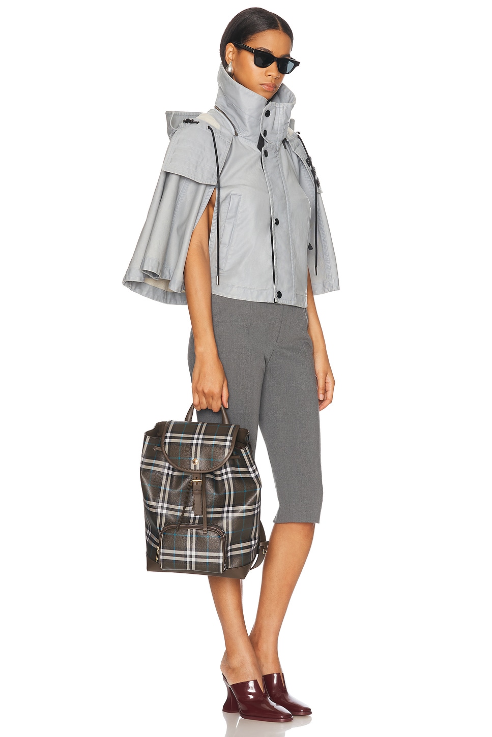 Burberry Check Backpack In Snug Ip Check