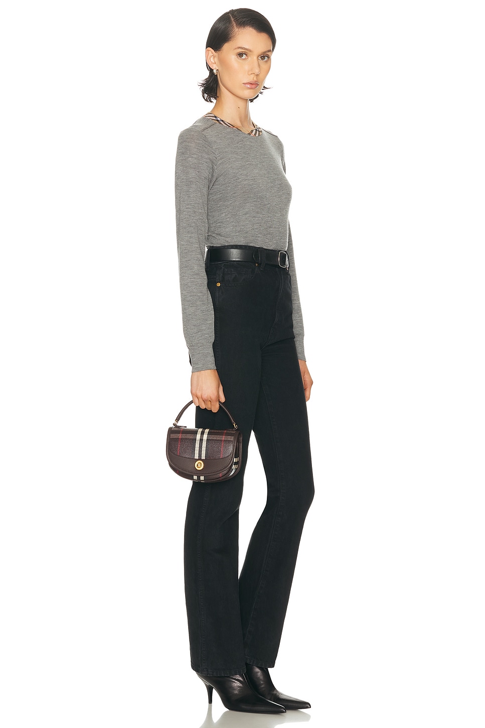 Burberry Mini Highlands Bag In Brown