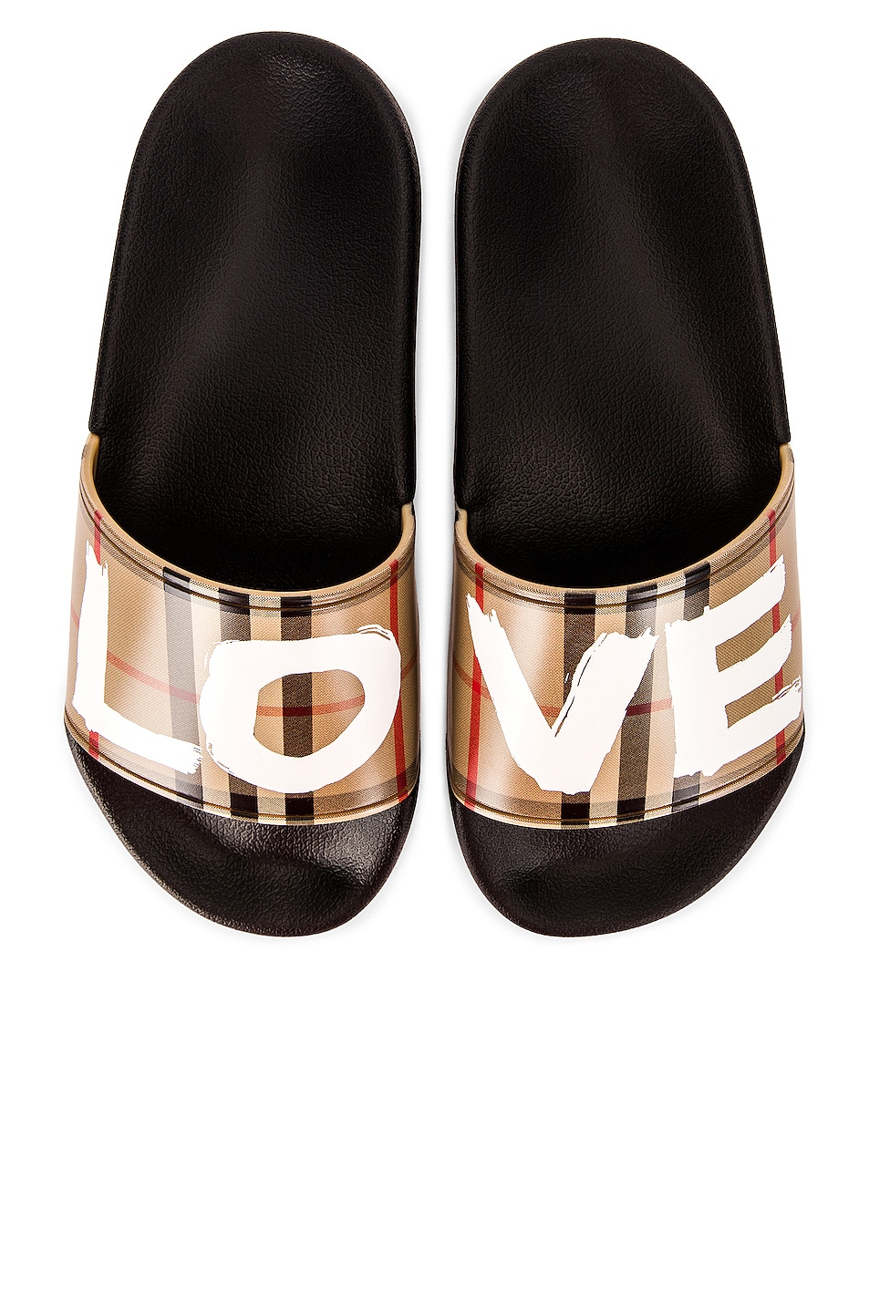 Image 1 of Burberry Furley Slides in Archive Beige