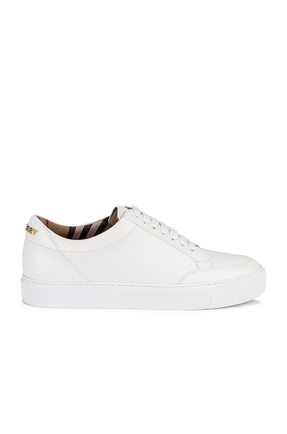 Image 1 of Burberry Salmond Low Top Sneakers in White