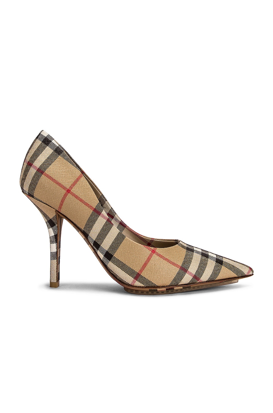 Image 1 of Burberry Aubri Pumps in Archive Beige Check