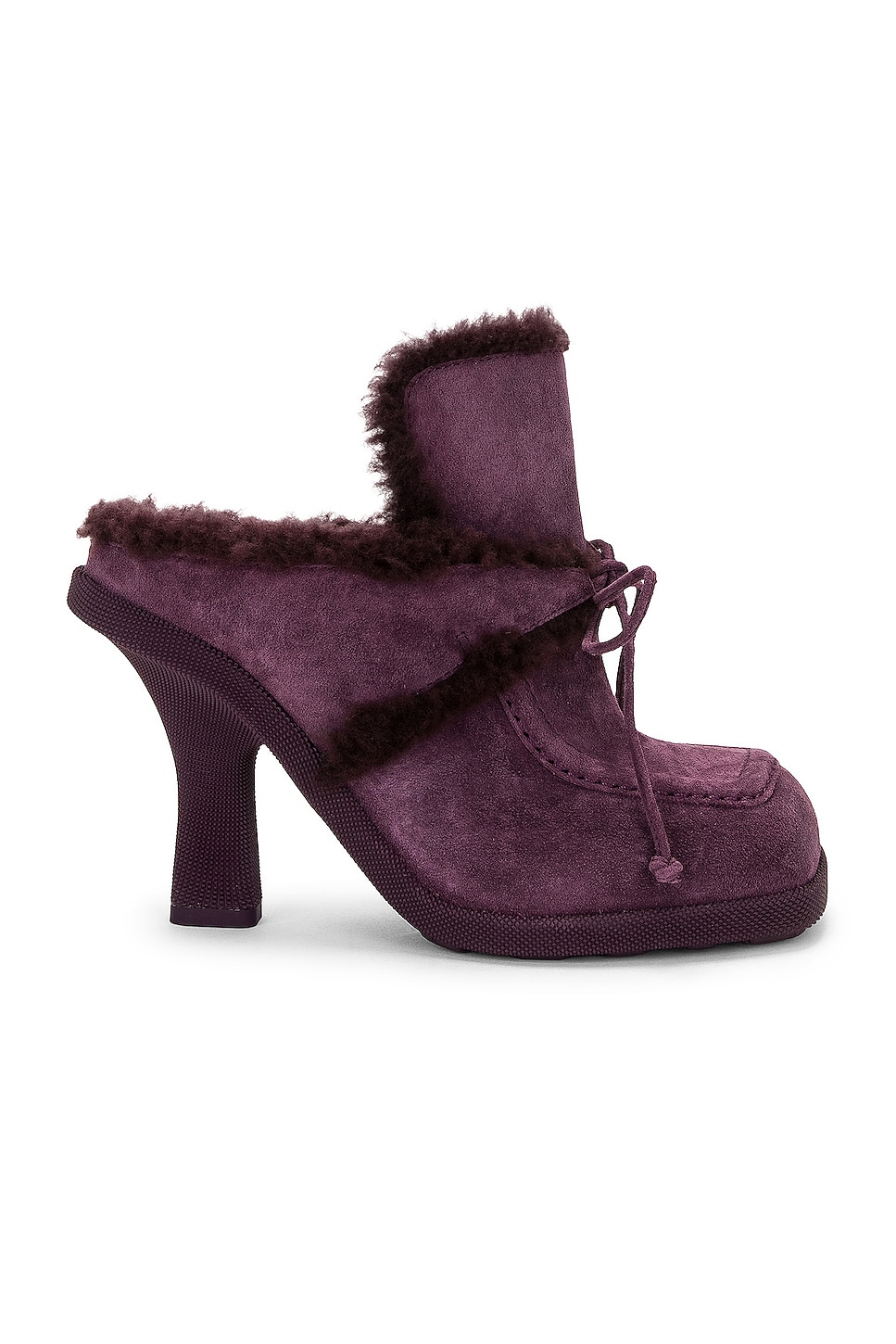 Image 1 of Burberry Lawrence Mule in Aubergine