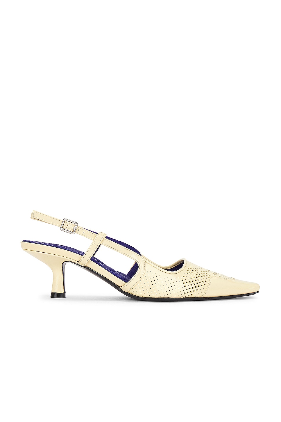 Image 1 of Burberry Chisel Sling Back Pump in Daffodil