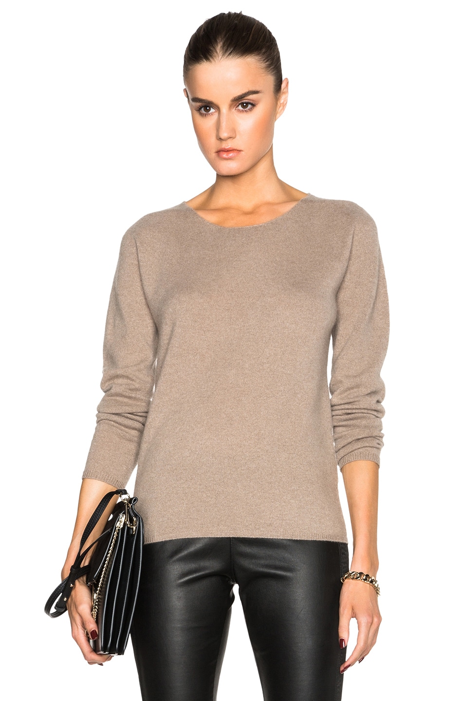Image 1 of Burberry London Seamless Cashmere Jumper in Mink Grey