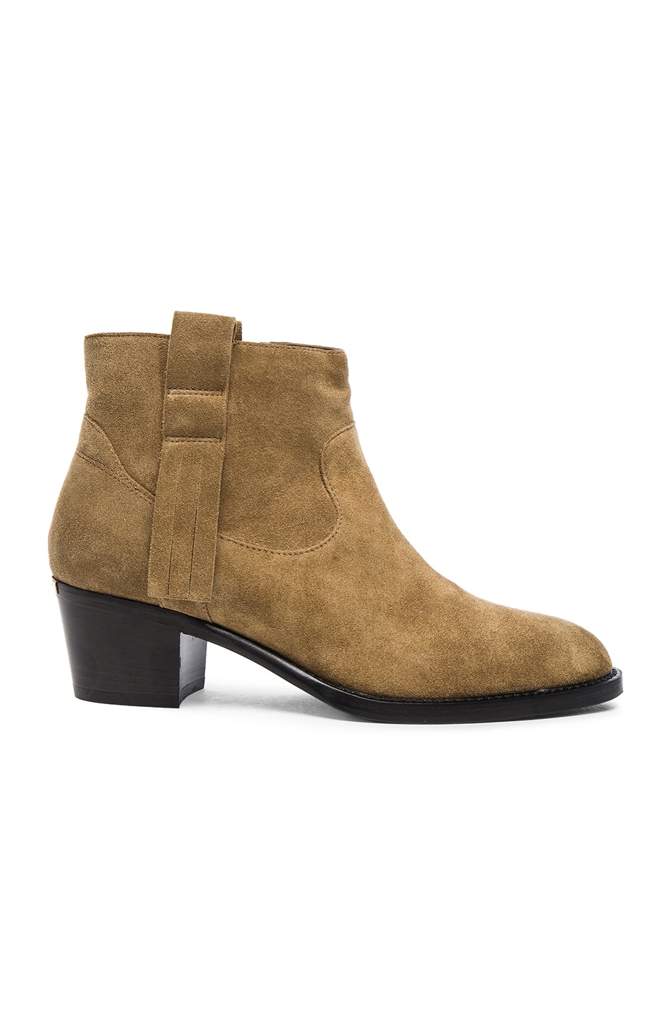 Image 1 of Burberry London Coletta Suede Ankle Boots in Sandstone