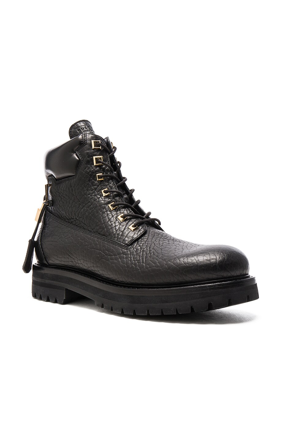 Image 1 of Buscemi Leather Site Boots in Black