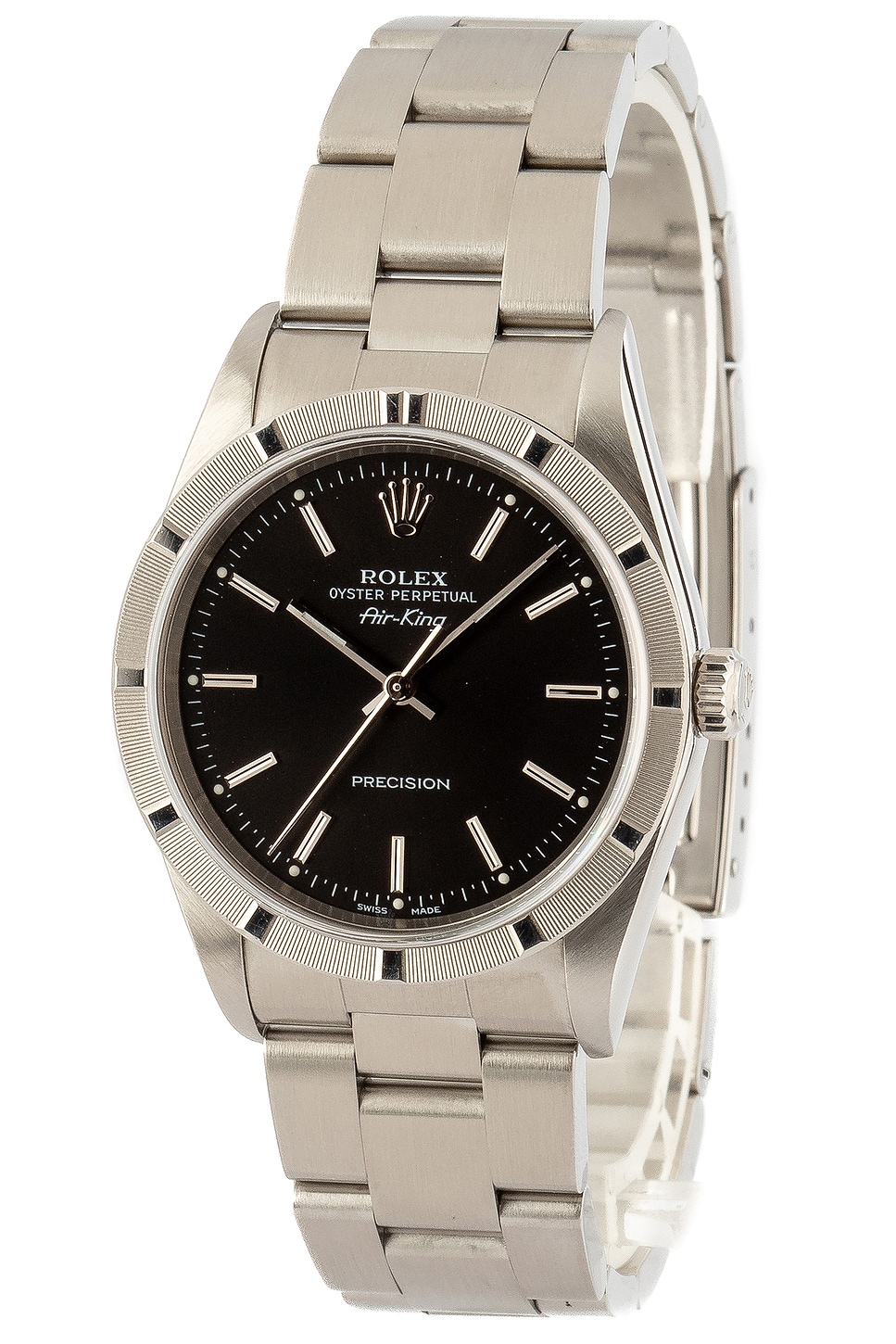 x FWRD Renew Rolex Air-King 14010M in Metallic Silver