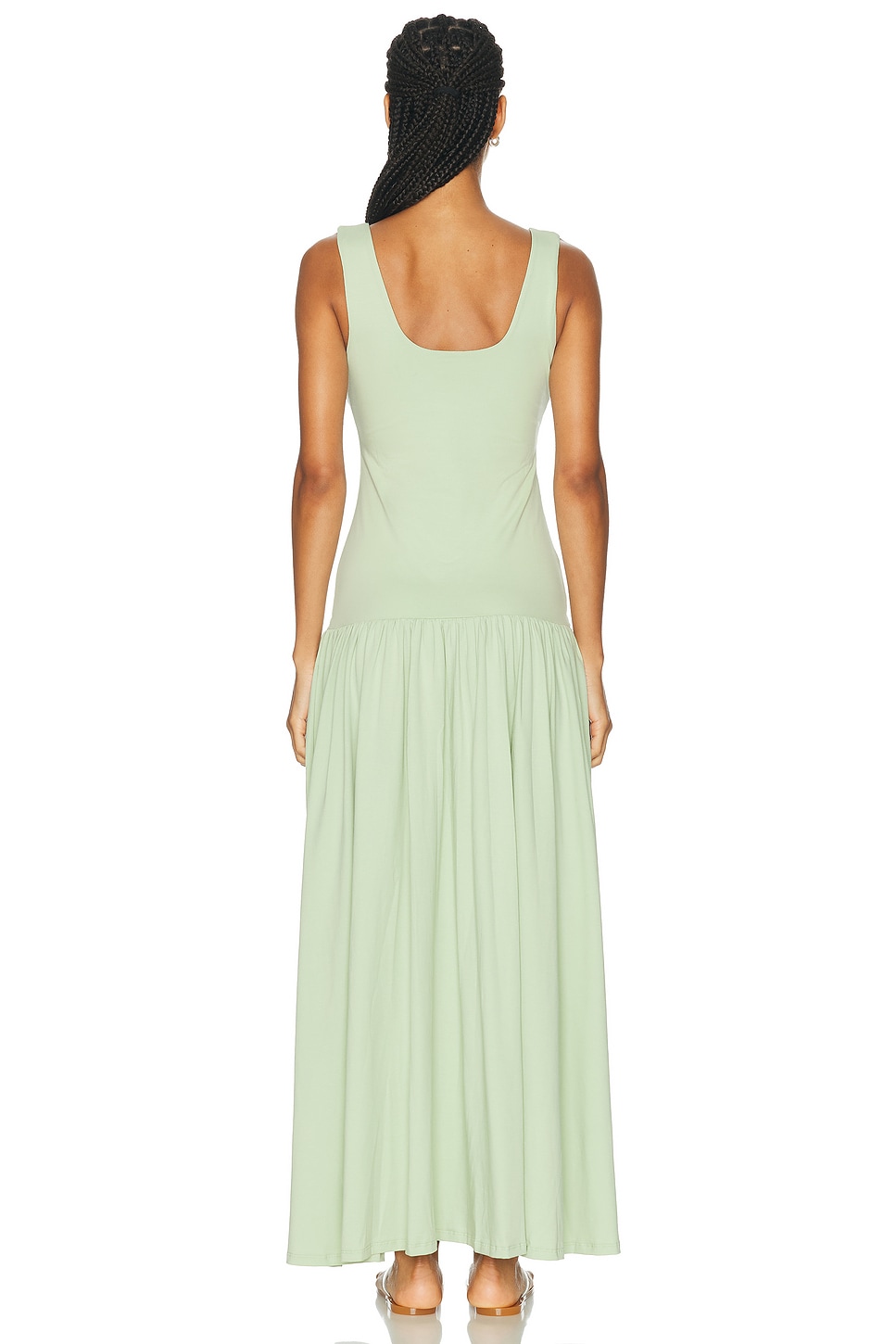 By Malene Birger Marcielle Gathered Sleeveless Dress In Gray
