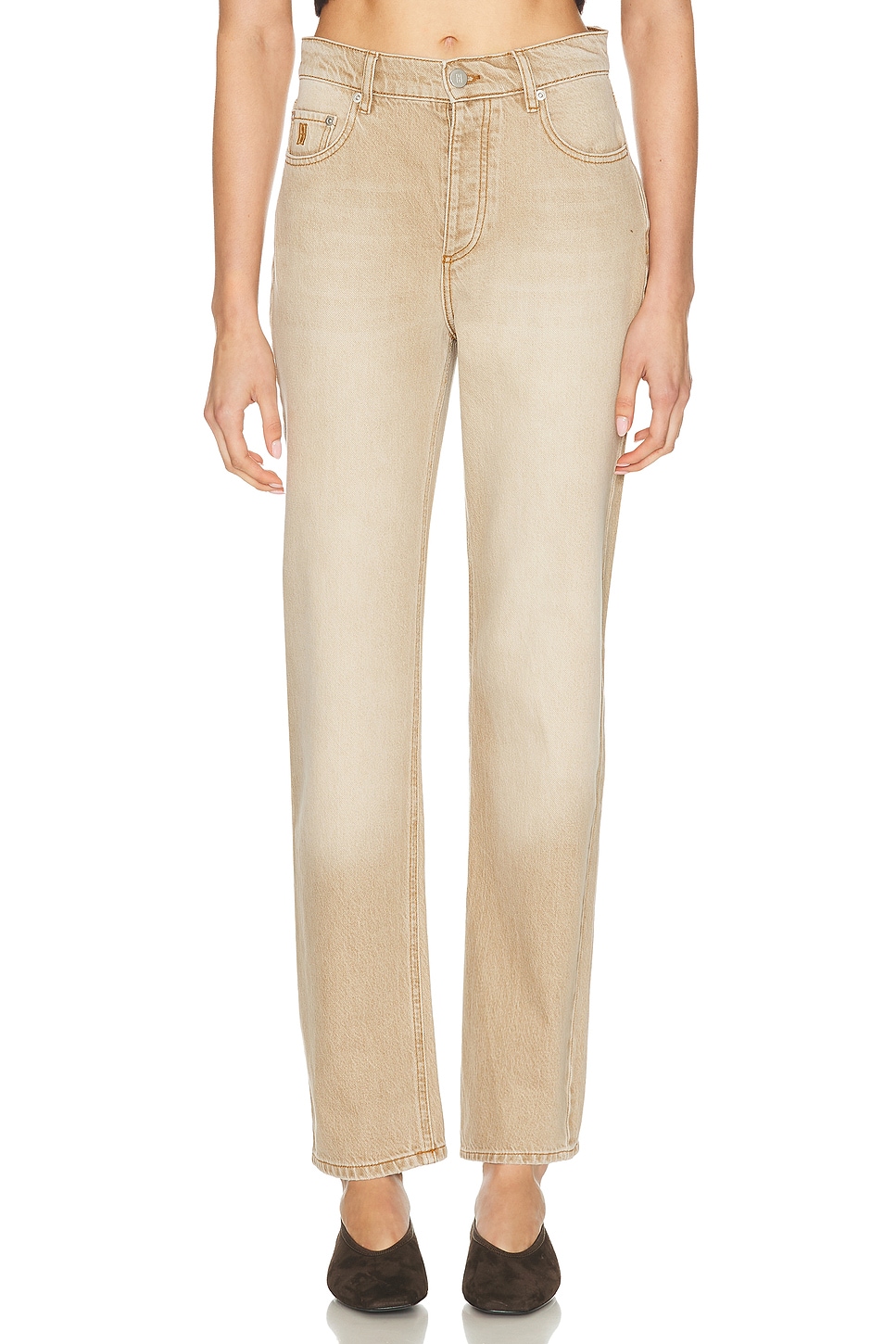 Image 1 of By Malene Birger Chicago Straight Leg in Toasted Coconut