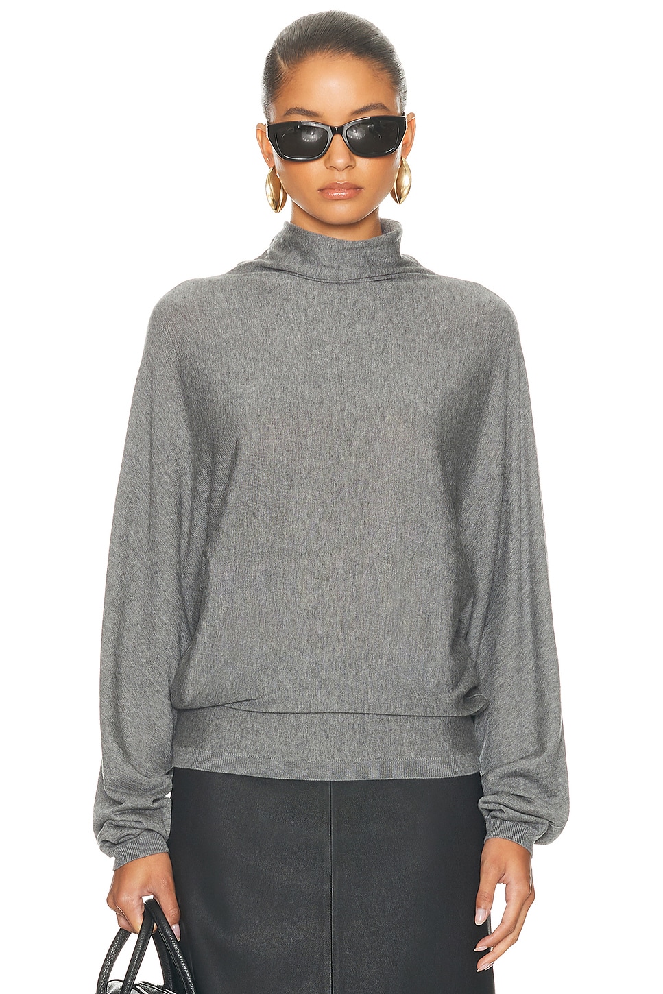 Image 1 of By Malene Birger Maggali Sweater in Grey Melange