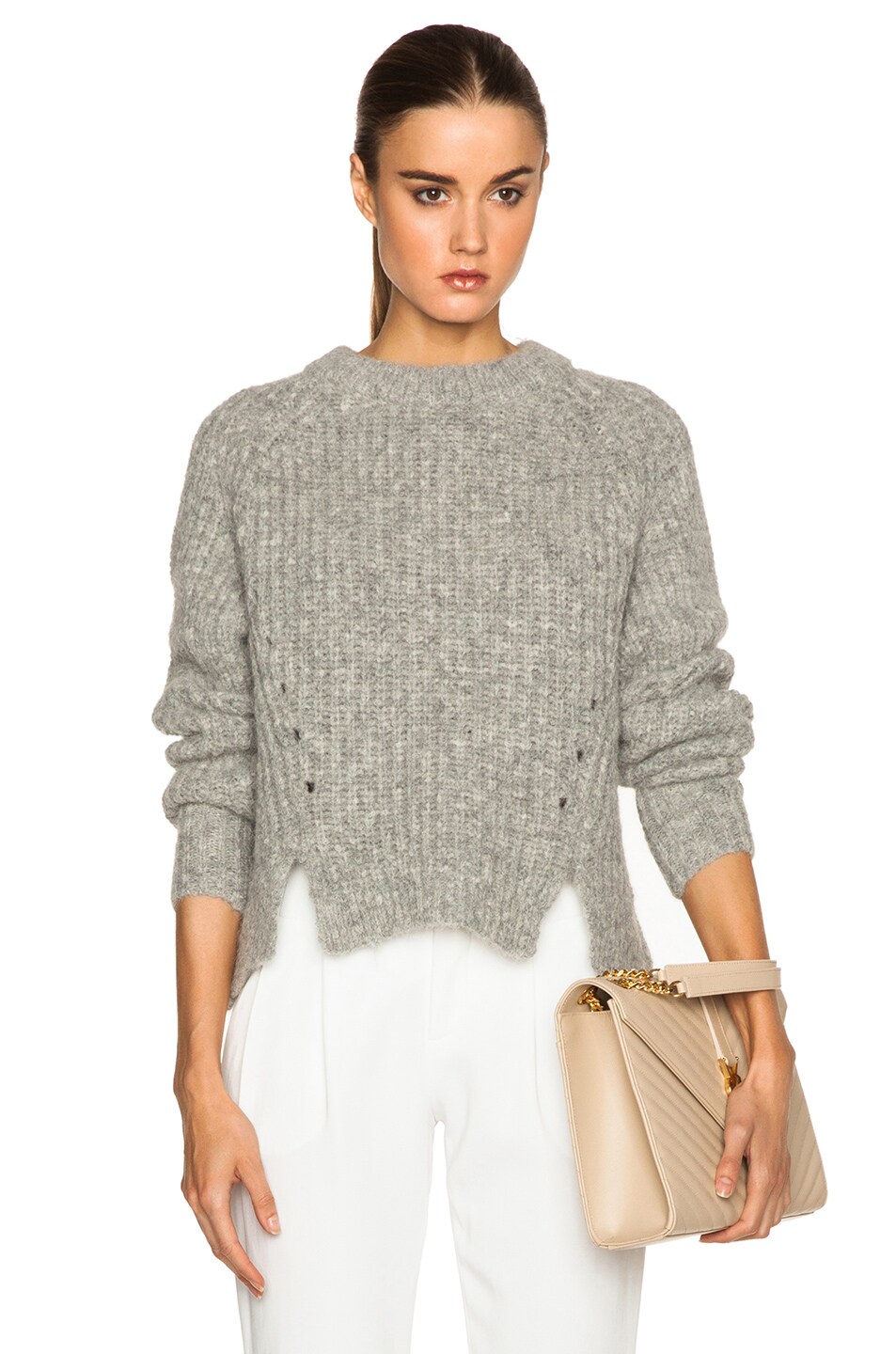 Image 1 of By Malene Birger Ilonso Sweater in Medium Grey Melange
