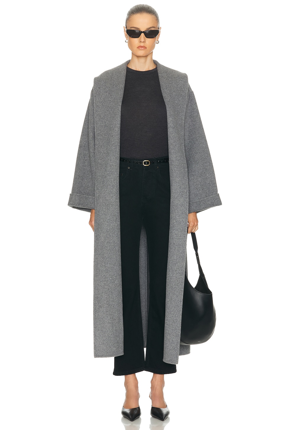 Image 1 of By Malene Birger Trullem Coat in Grey Melange