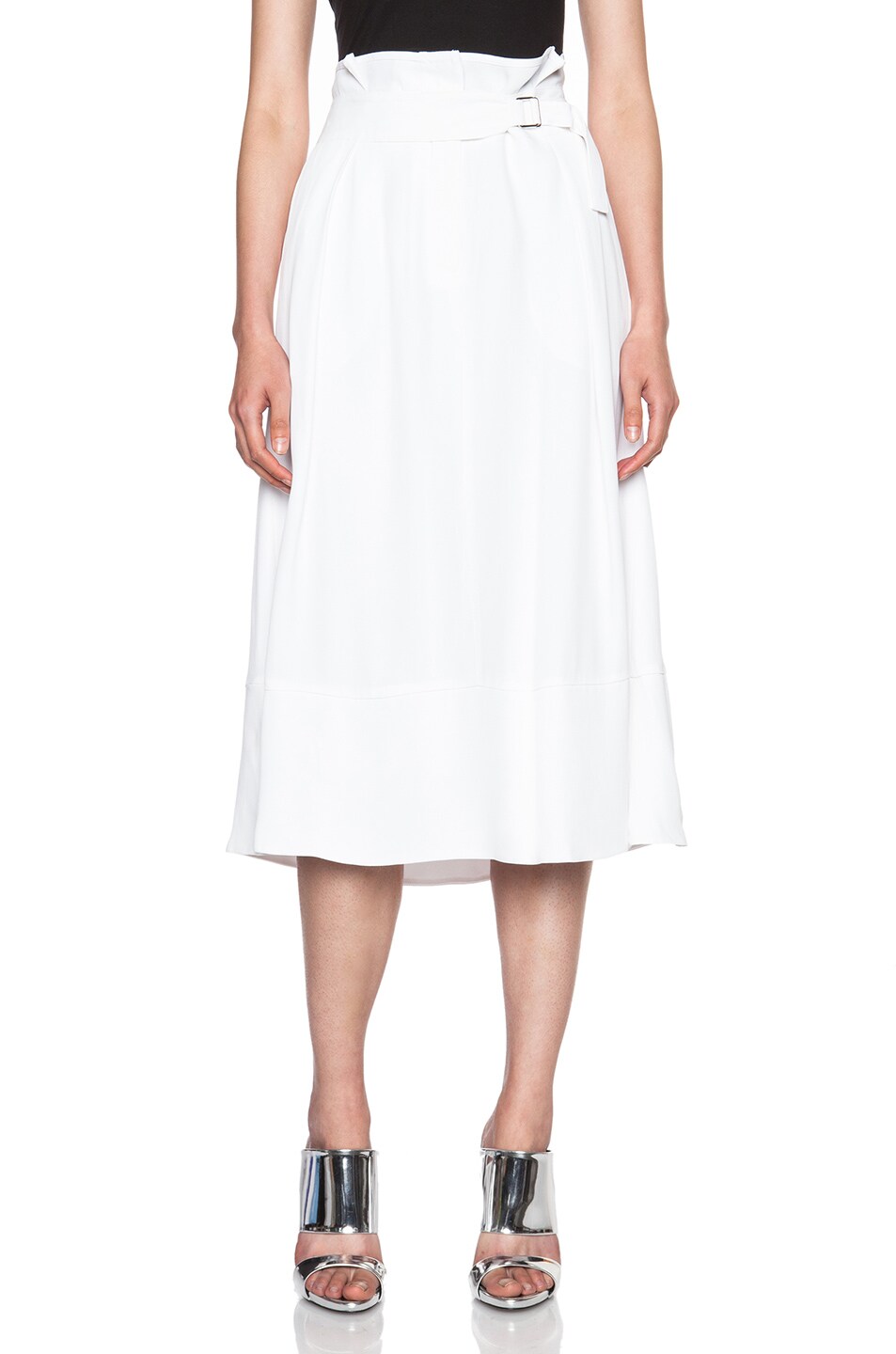 Image 1 of By Malene Birger Coline Skirt in Pure White
