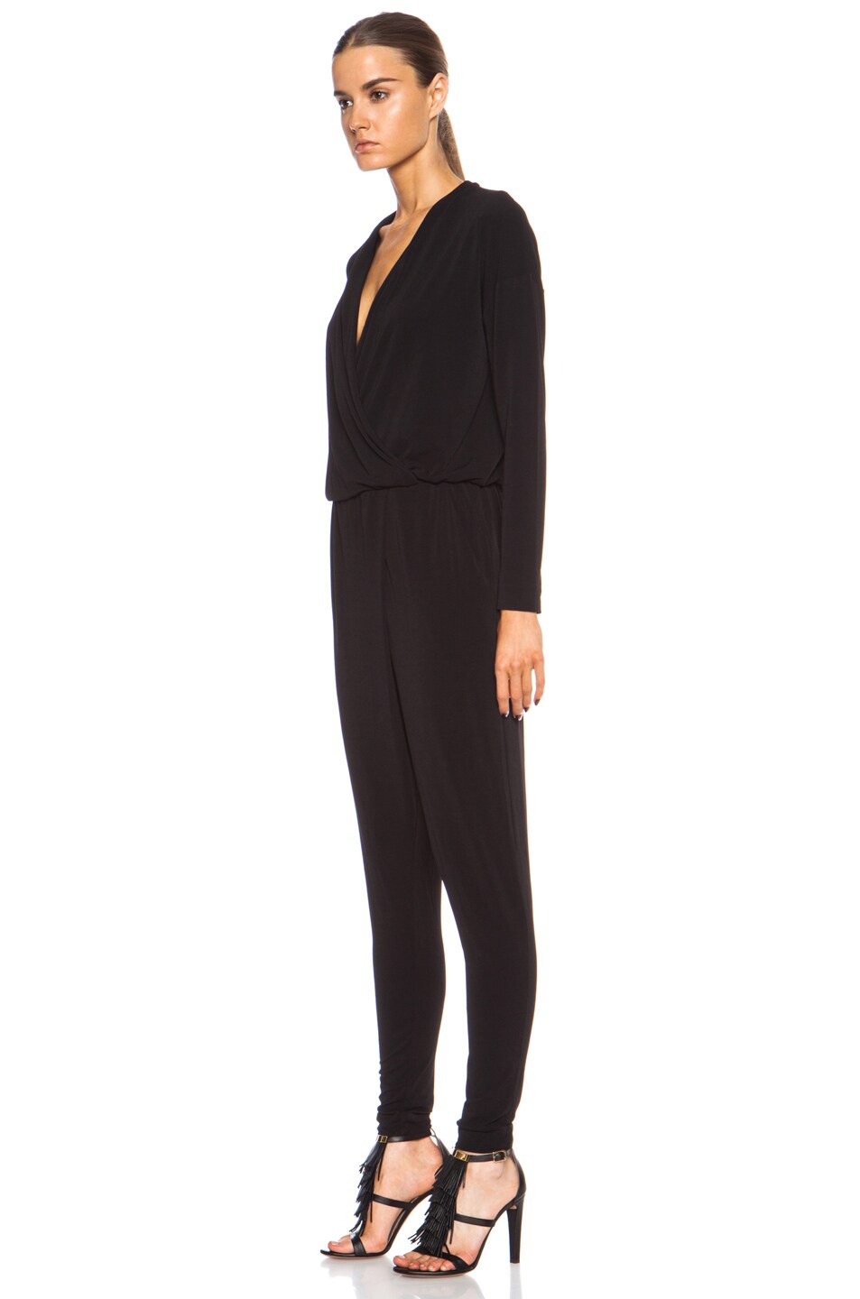 By Malene Birger Ulindas Poly-Blend Jumpsuit in Black | FWRD