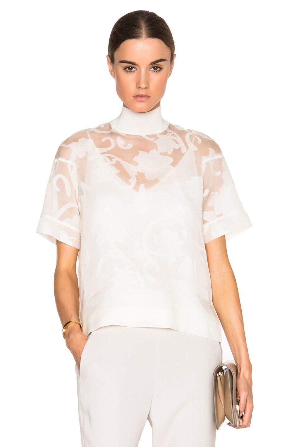 Image 1 of By Malene Birger Resna Top in Cream