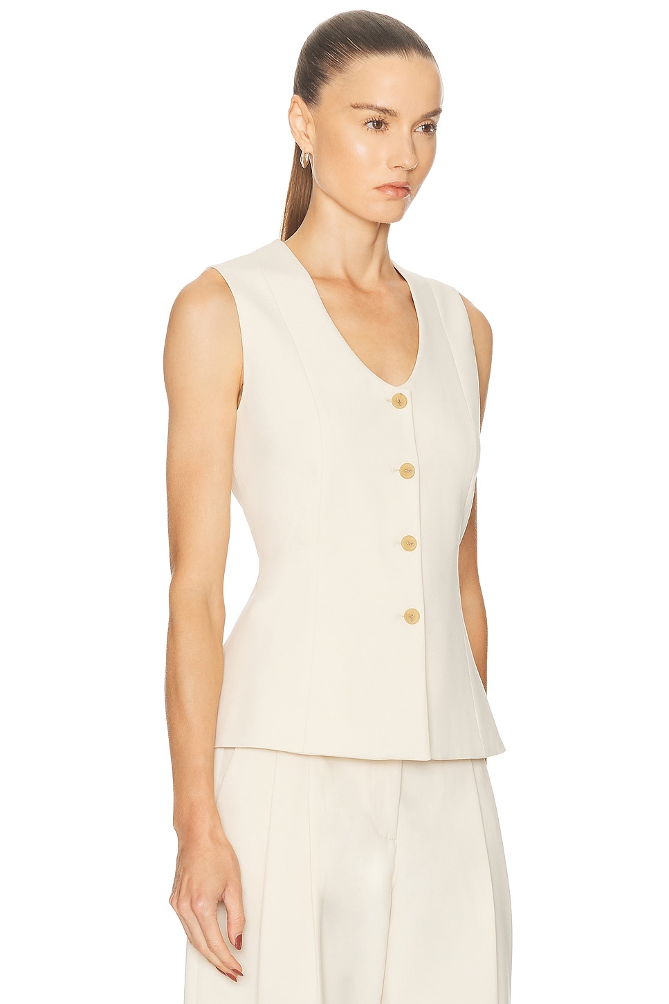 By Malene Birger Merlin Vest In White