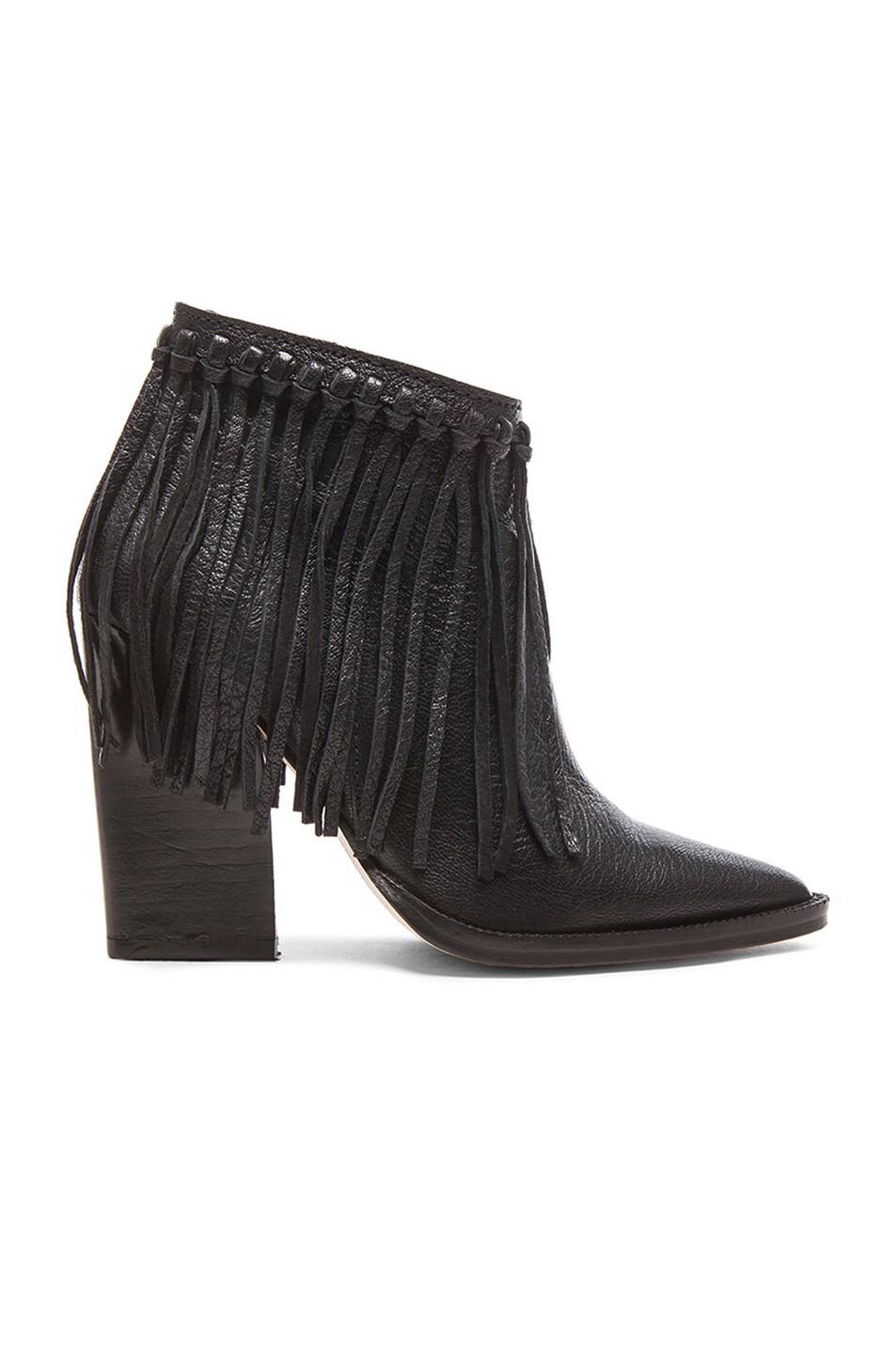 By Malene Birger Ounni Leather Booties in Black | FWRD