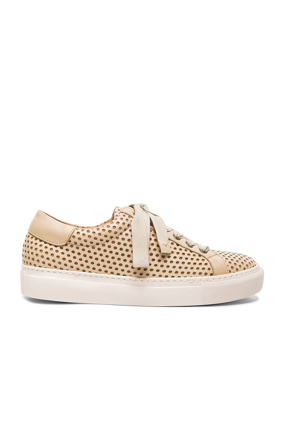 Image 1 of By Malene Birger Rawani Perforated Leather Sneakers in Nature