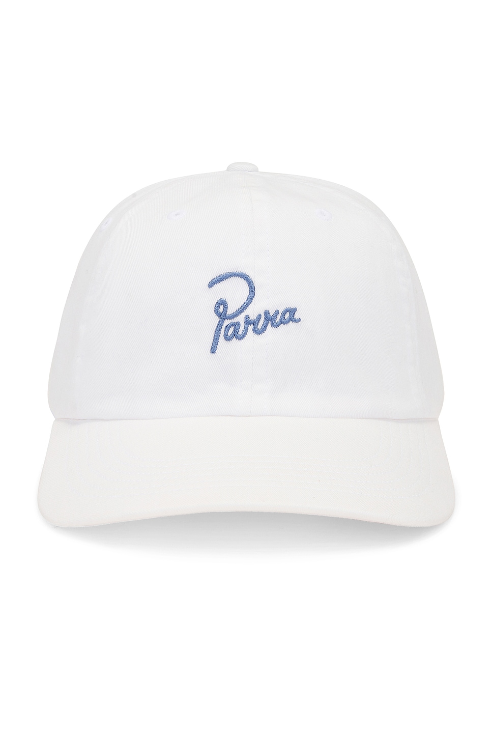 Shop By Parra Script Logo 6 Panel Hat In White