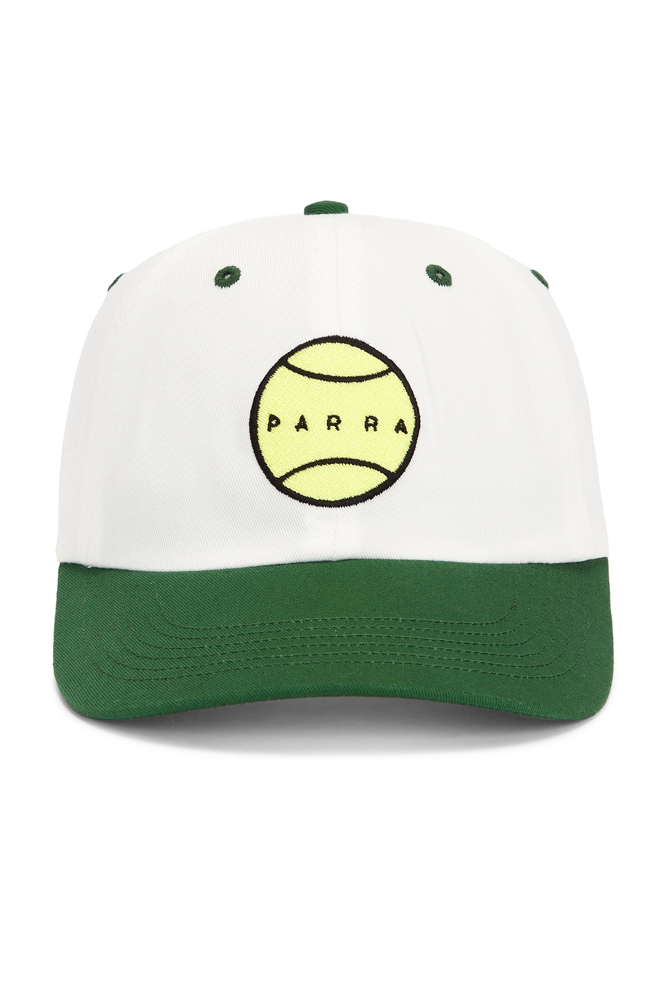 Balled 6 Panel Hat in White