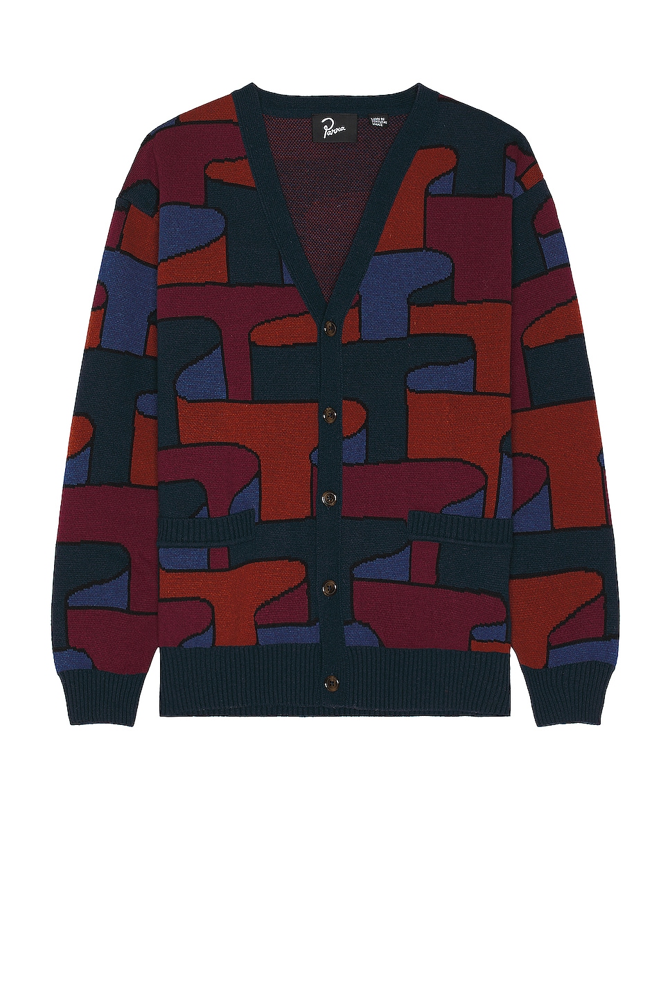 Image 1 of By Parra Canyons All Over Knitted Cardigan in Multi