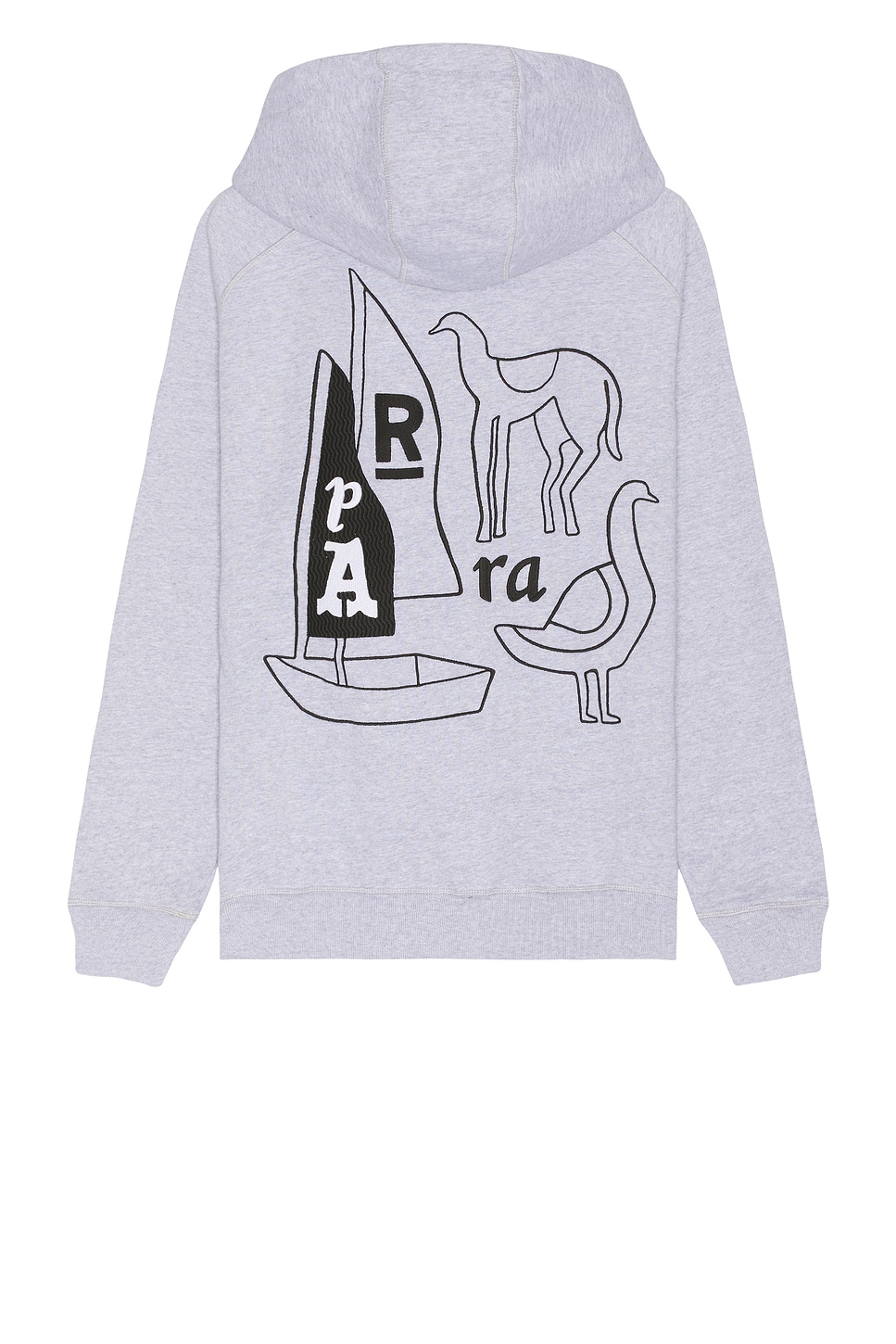 Image 1 of By Parra Riddle Hooded Sweatshirt in Heather Grey
