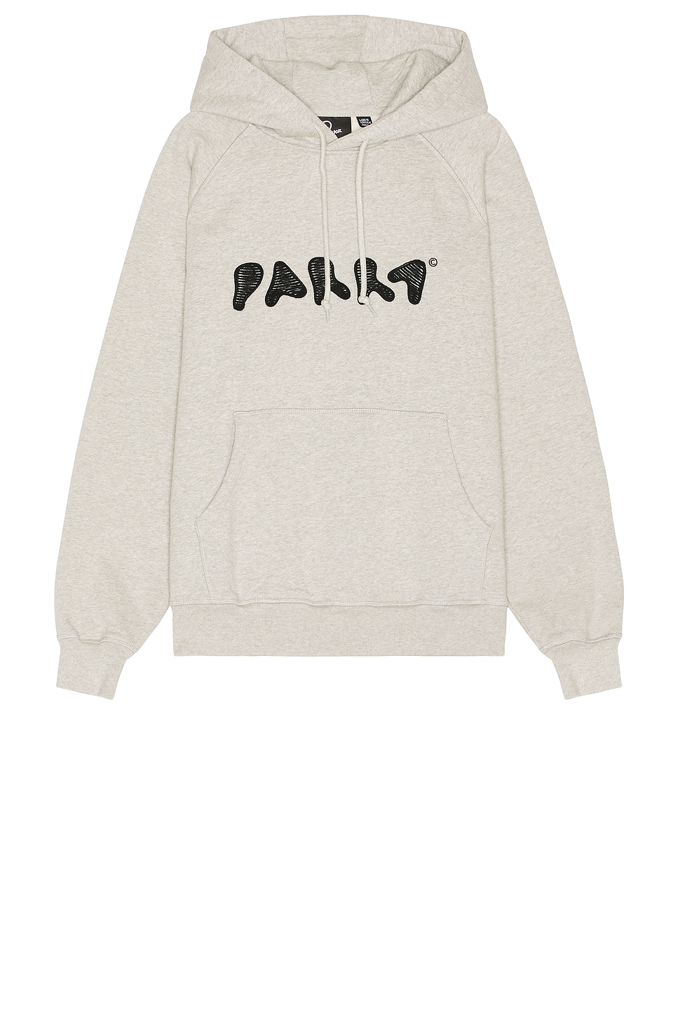 Shop By Parra Blob Logo Hooded Sweatshirt In Heather Grey