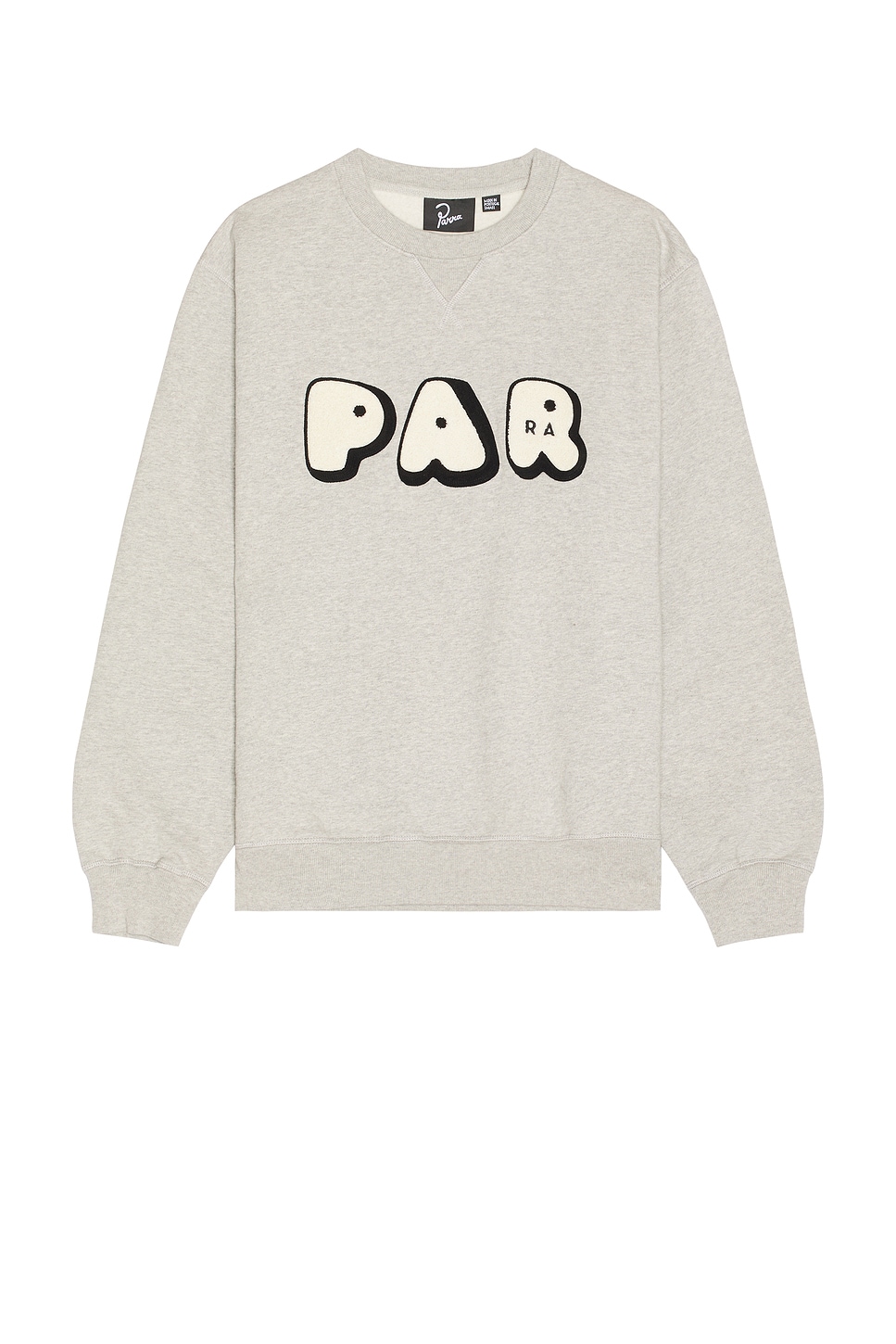 Rounded Par Crewneck Sweatshirt in Light Grey