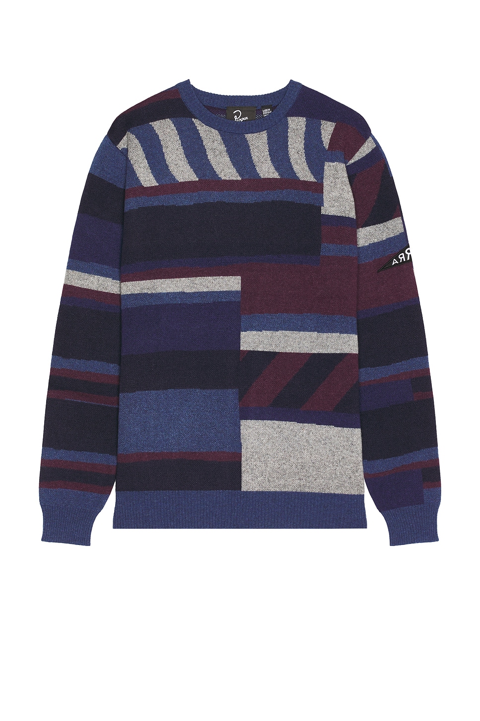 Image 1 of By Parra Patched Your Work Knitted Pullover in Blue