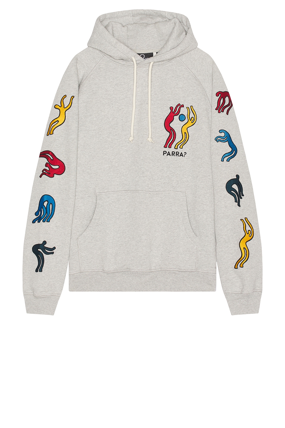 Image 1 of By Parra La Chambre Nuit Hooded Sweatshirt in Heather Grey