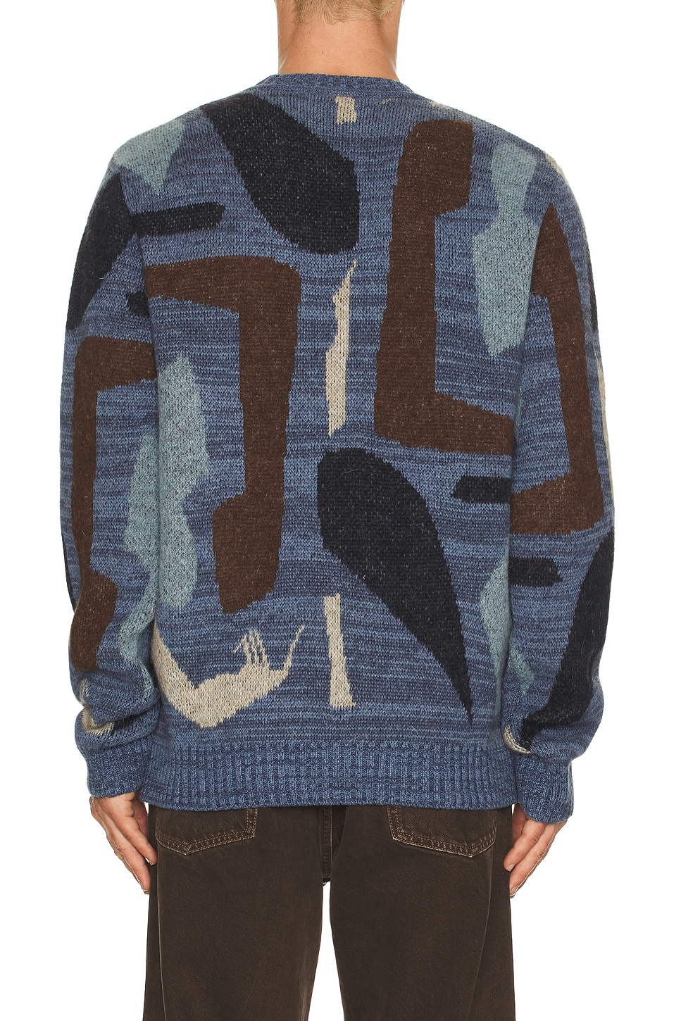 By Parra Detached Knitted Pullover Sweater In Blue