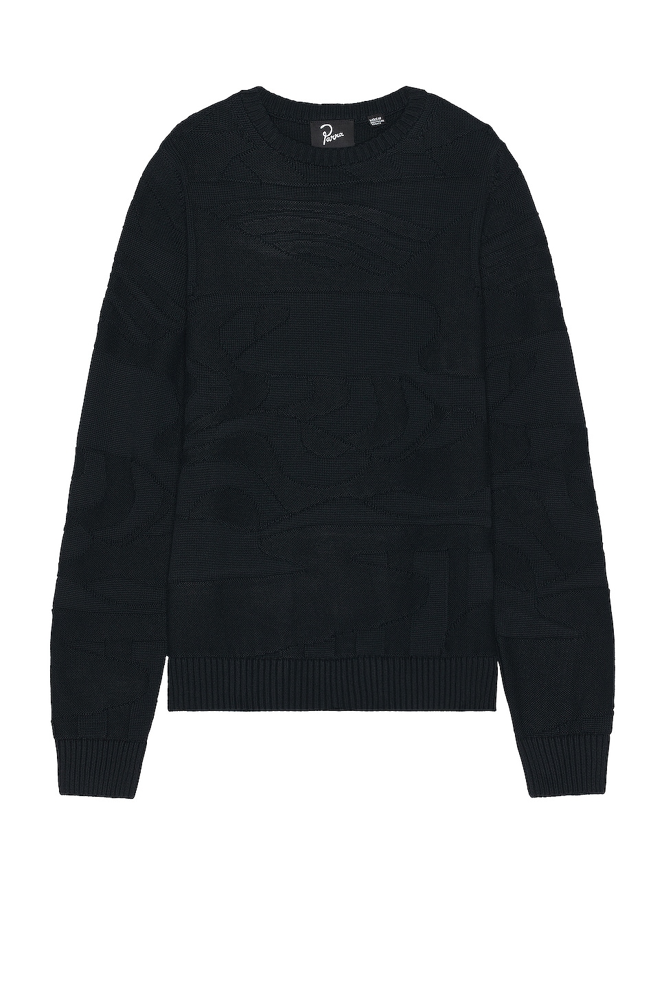 Image 1 of By Parra Landscaped Knitted Sweater in Navy Blue