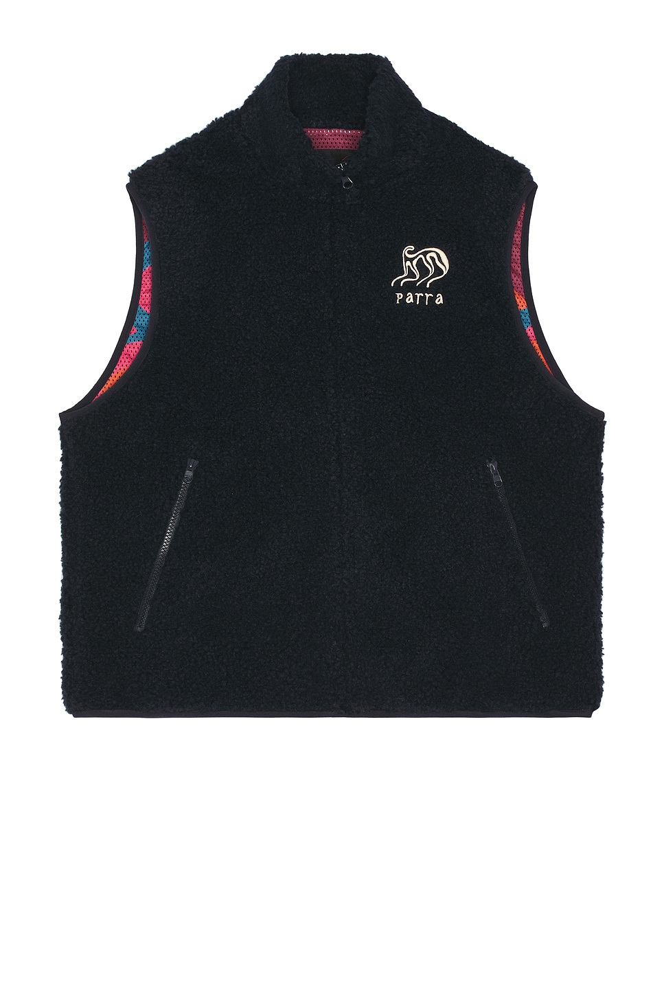 Shop By Parra Chest Alien Vest In Midnight Blue