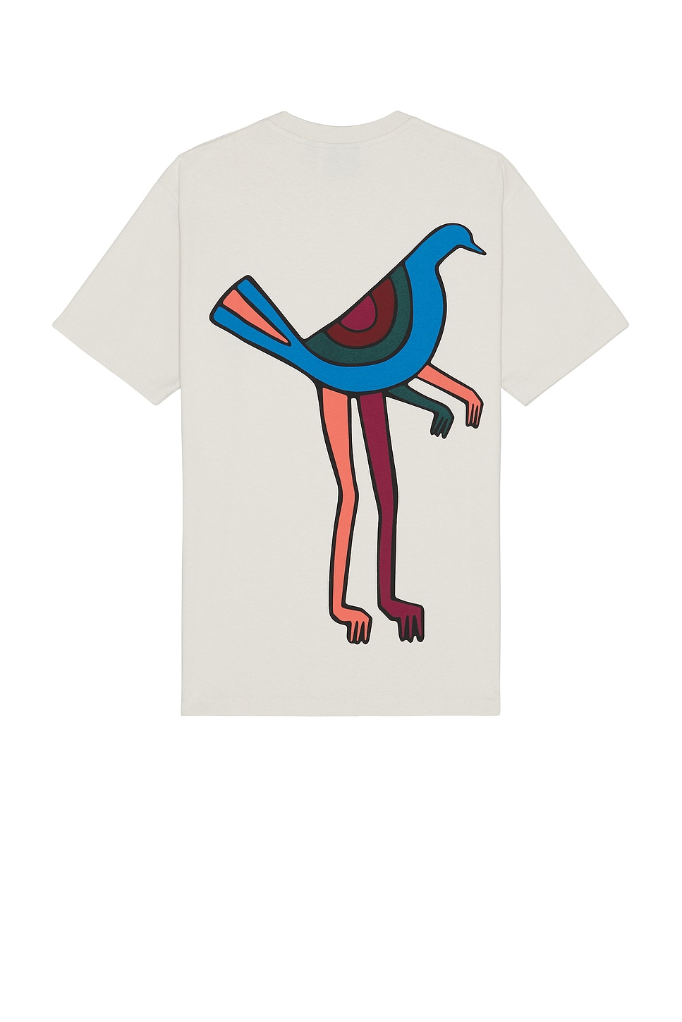 Image 1 of By Parra Pigeon Legs T-shirt in Light Grey