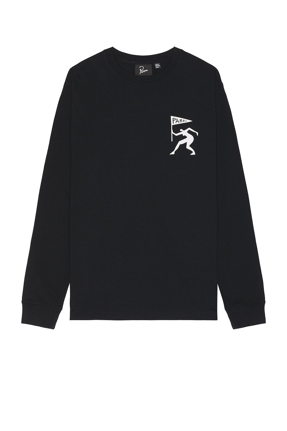 Shop By Parra Neurotic Flag Long Sleeve T-shirt In Black