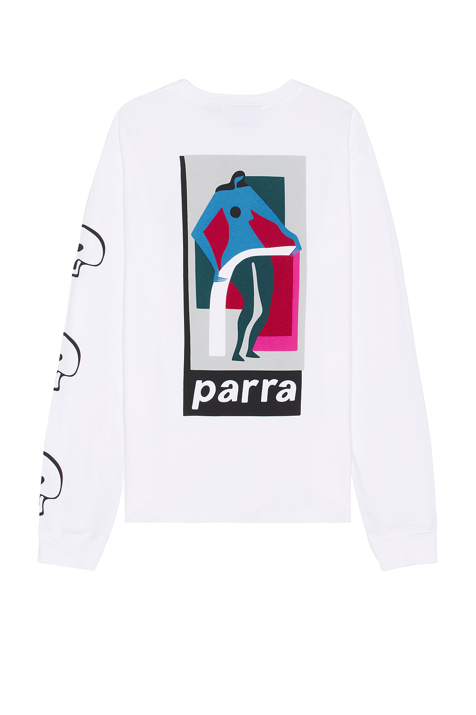 Image 1 of By Parra Lowering The Bar Long Sleeve T-Shirt in White