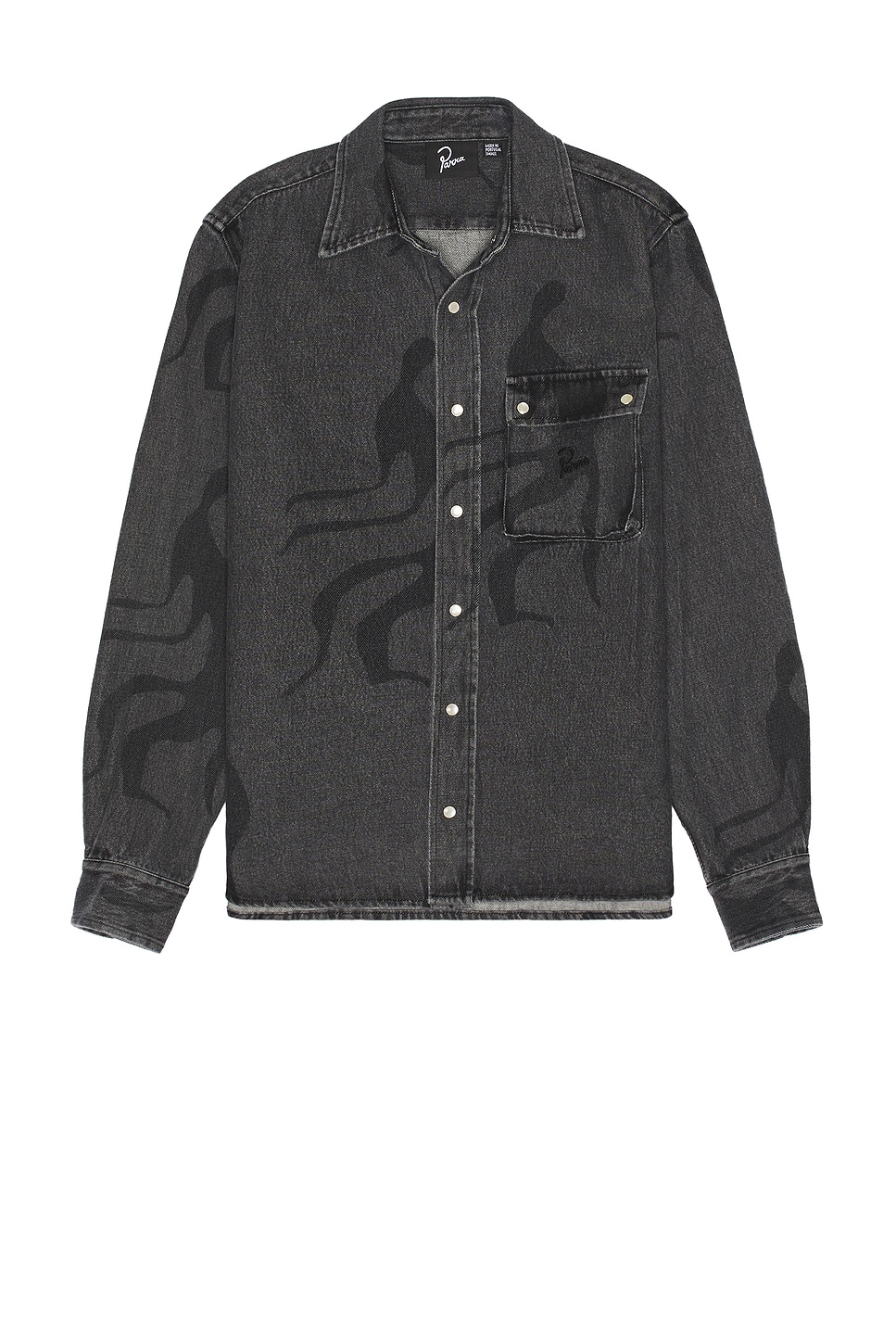 Image 1 of By Parra The Stalkers Shirt in Washed Grey