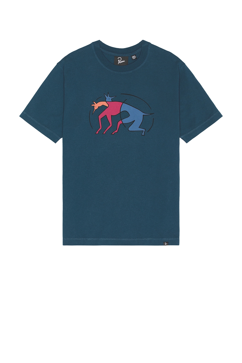 Image 1 of By Parra The Zoomies T-Shirt in Mallard Green