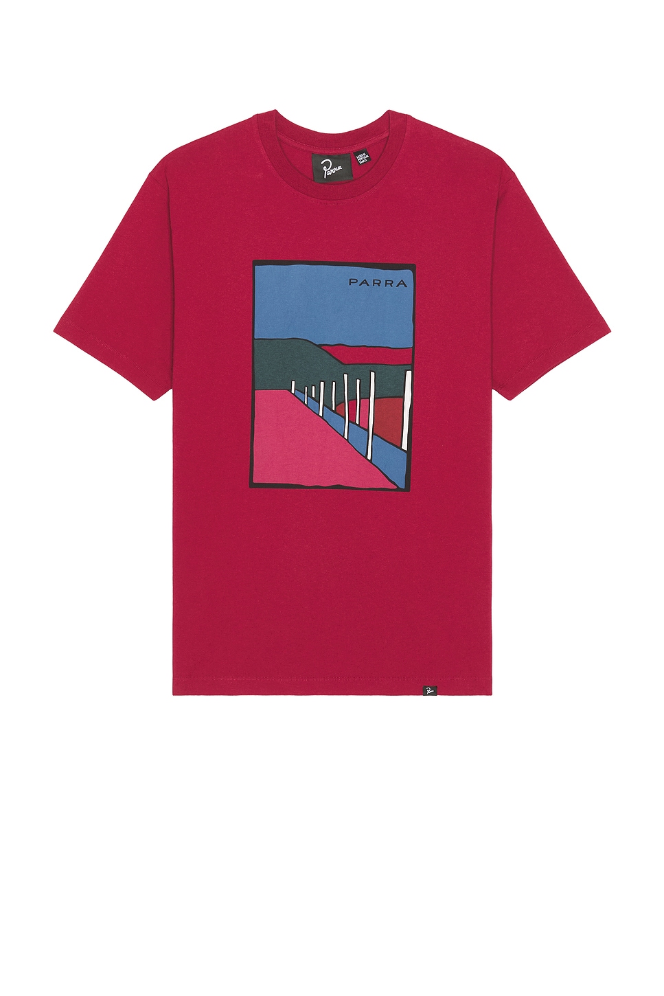 Image 1 of By Parra Beach Parking T-Shirt in Raspberry