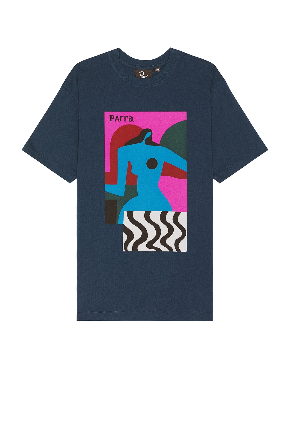 Image 1 of By Parra Distortion Table T-shirt in Navy Blue