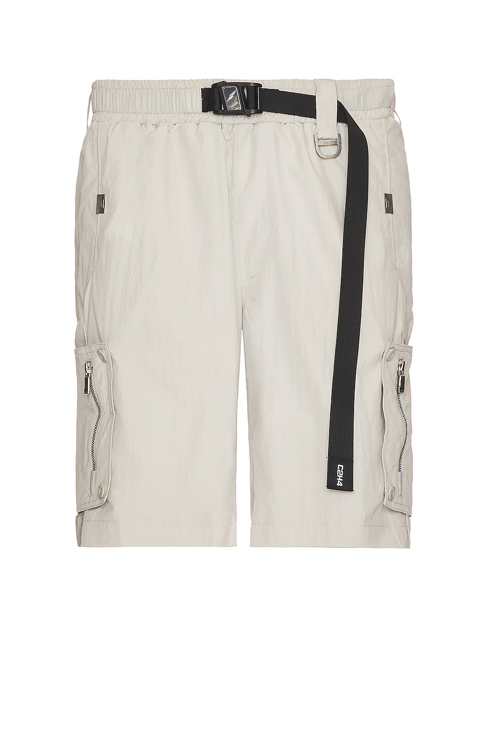 Image 1 of C2H4 Side Pockets Track Shorts in Light Gray