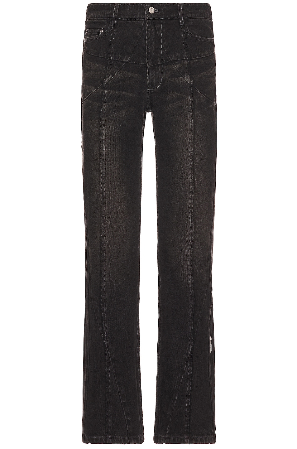 Image 1 of C2H4 Stagger Streamline Arch Jeans in Black