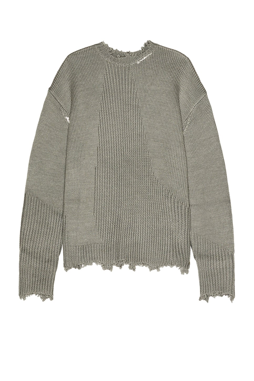 Image 1 of C2H4 Arc Sculpture Knit Sweater in Snowflake Gray