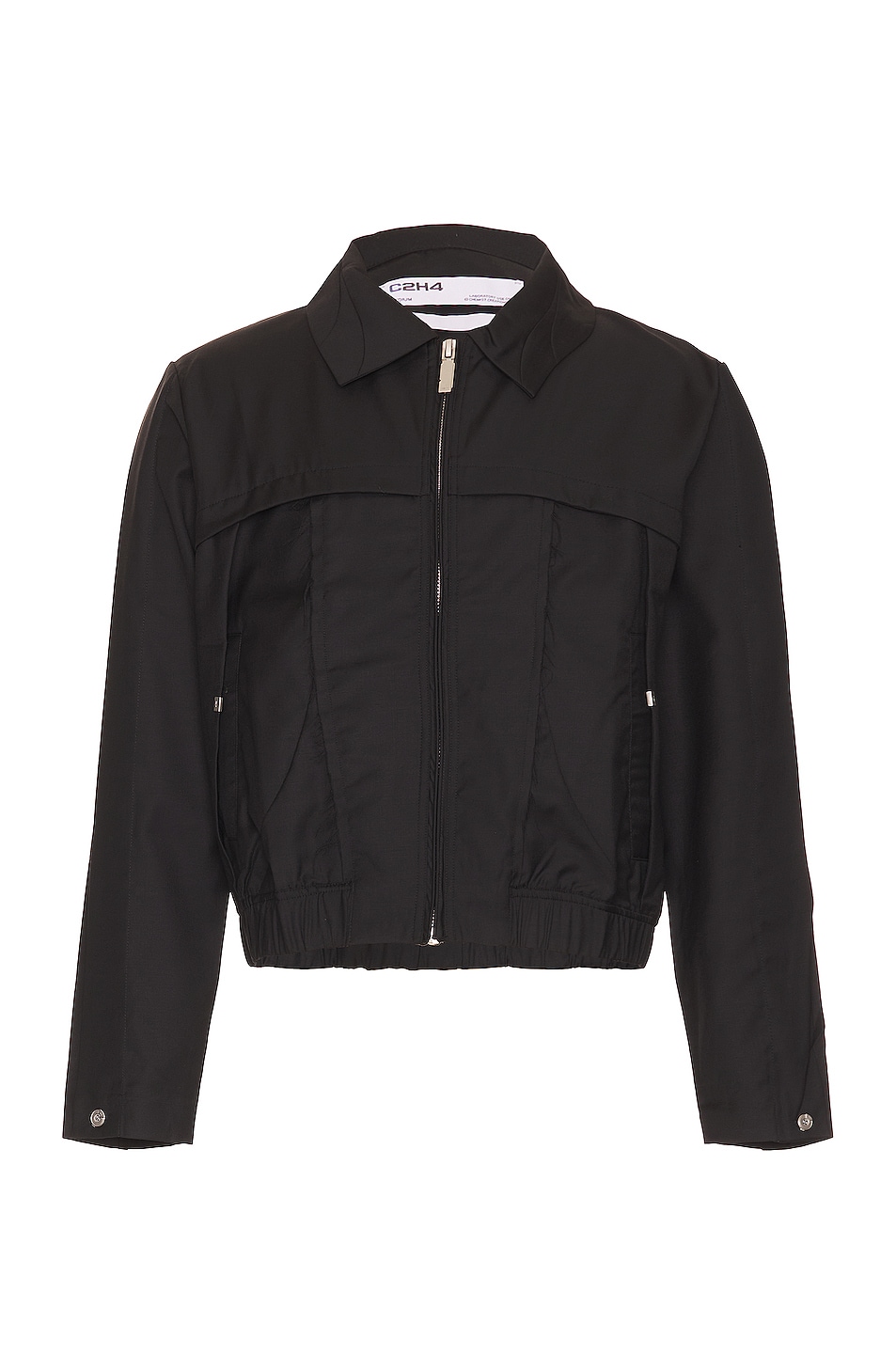 Image 1 of C2H4 Intervein Layered Harlington Jacket in Solemn Black