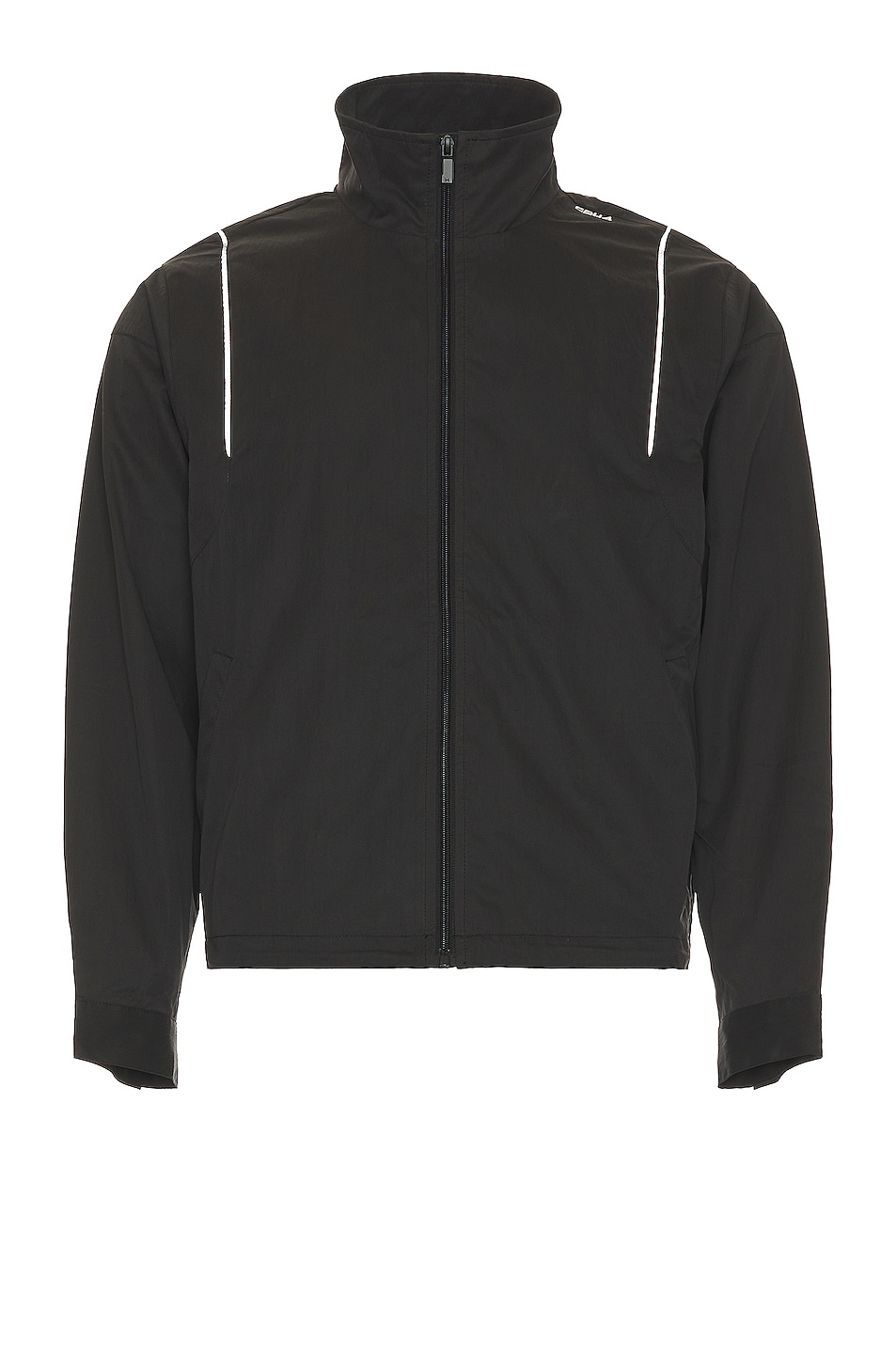 C2H4 Piped 3M Reflective Track Jacket in Black | FWRD