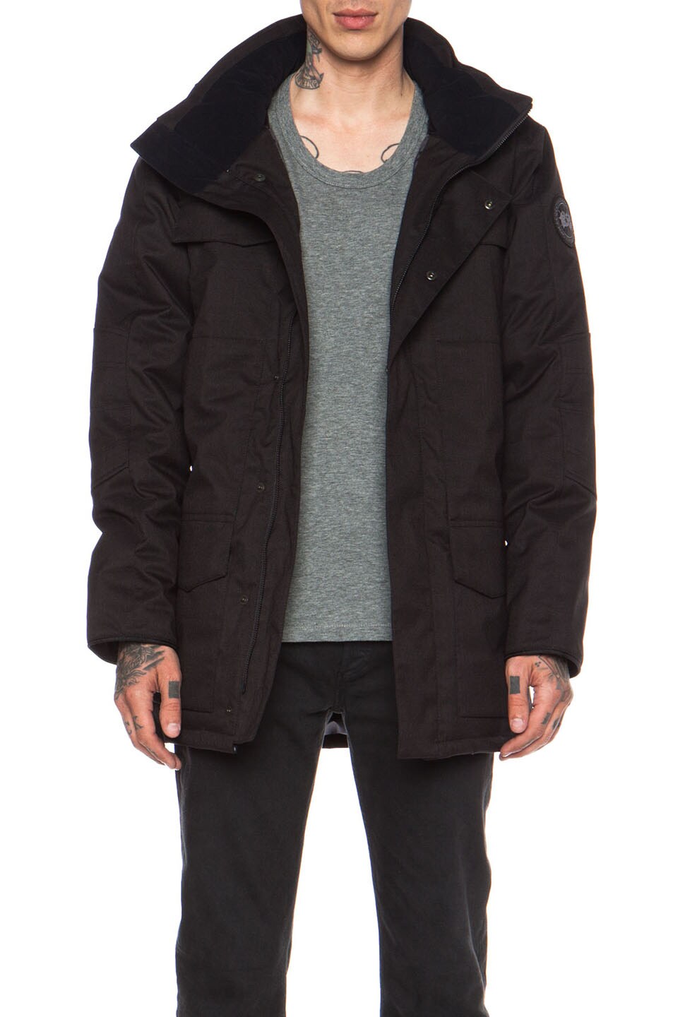 Image 1 of Canada Goose Branta Windermere Poly Coat in Black